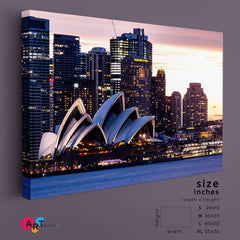 Australia Landmarks Sydney Opera House Skyline Cities Wall Art Artesty   