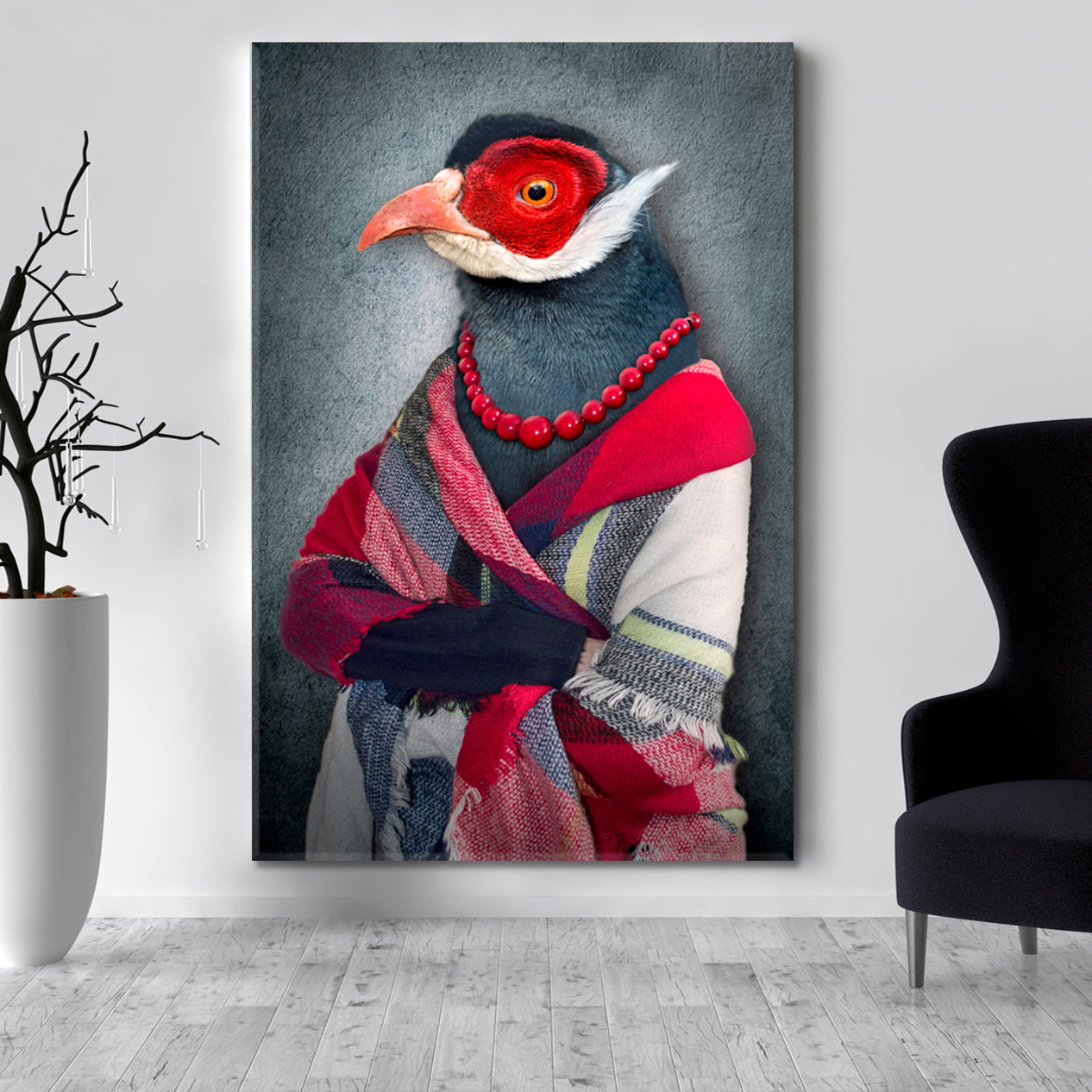 Human Bird Office Wall Art Canvas Print Artesty   