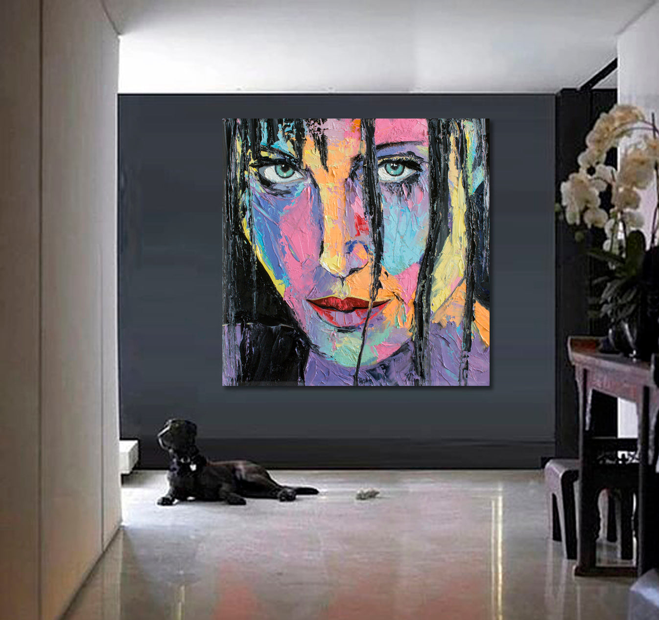 Beautiful Woman Fine Art, Square Panel Fine Art Artesty   