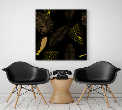 Abstract Exotic Leaves Poster Tropical, Exotic Art Print Artesty   