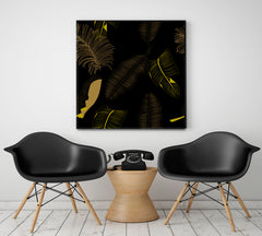 Abstract Exotic Leaves Poster Tropical, Exotic Art Print Artesty   