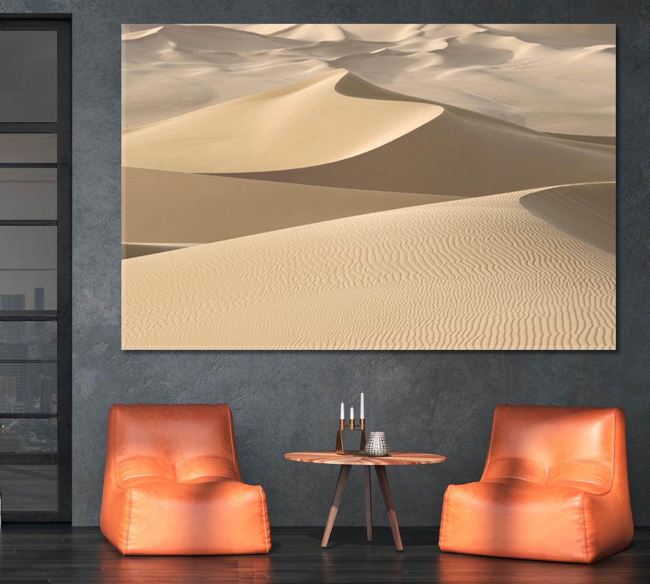 Magical Dunes Breathtaking Safari Huge Desert Sand Waves Nature Wall Canvas Print Artesty   