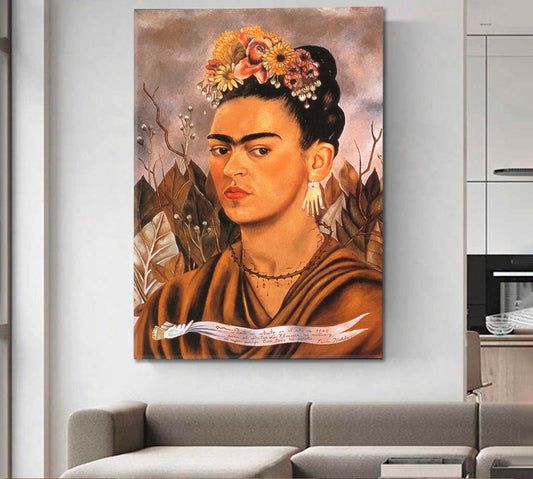 FRIDA KAHLO Portrait Nature and Artifacts ‎Magic Realism Fine Art Artesty 1 Panel 16"x24" 