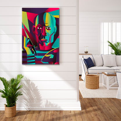 PABLO PICASSO Great Artist Portrait Abstract Colorful Expressionism Cubist Trendy Large Art Print Artesty   