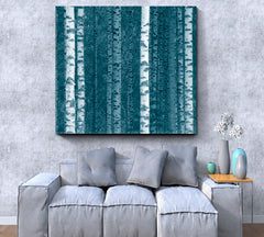 GROVE Birch Trees Forest Close-up Trunks Nature Wall Canvas Print Artesty   