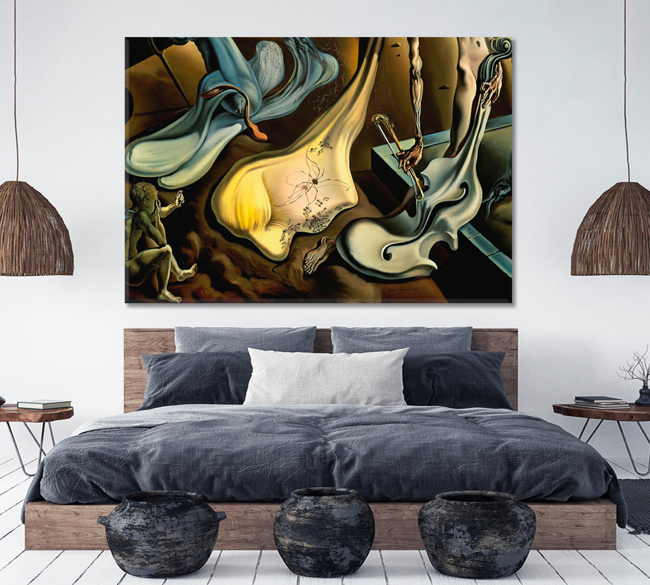 Inspirid by Salvador Dali Surreal Abstract Modern Artwork Surreal Fantasy Large Art Print Décor Artesty   