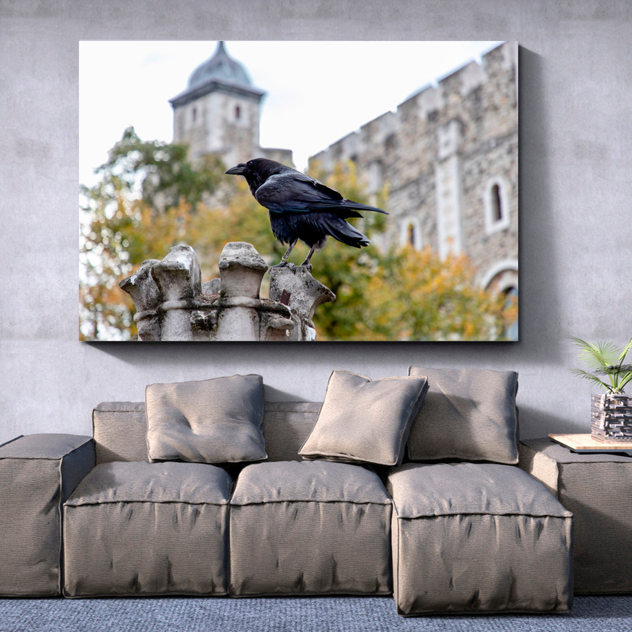 UK MYTHS LEGENDS Ravens London Tower Urban City Black Crow Cities Wall Art Artesty   