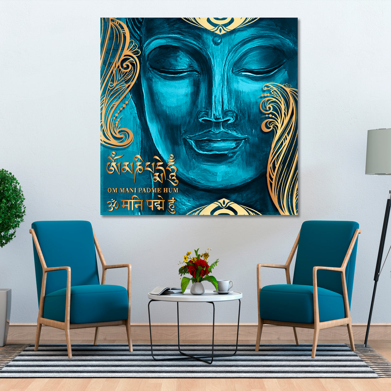 SECRET Buddha Source of Wisdom Vajrayana Buddhism Religious Modern Art Artesty   