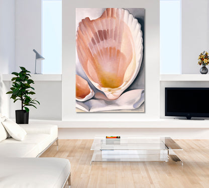 BROKEN SHELL Abstract Seashell Sea Life  - Vertical Abstract Art Print Artesty 1 Panel 16"x24" 