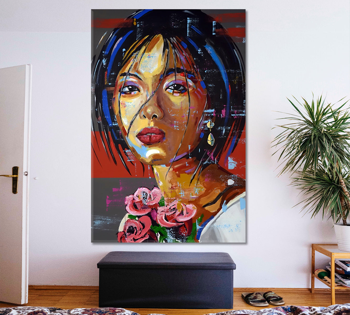 ASIAN BEAUTY Female Portrait Screaming Woman Creative Grunge Style | V People Portrait Wall Hangings Artesty   