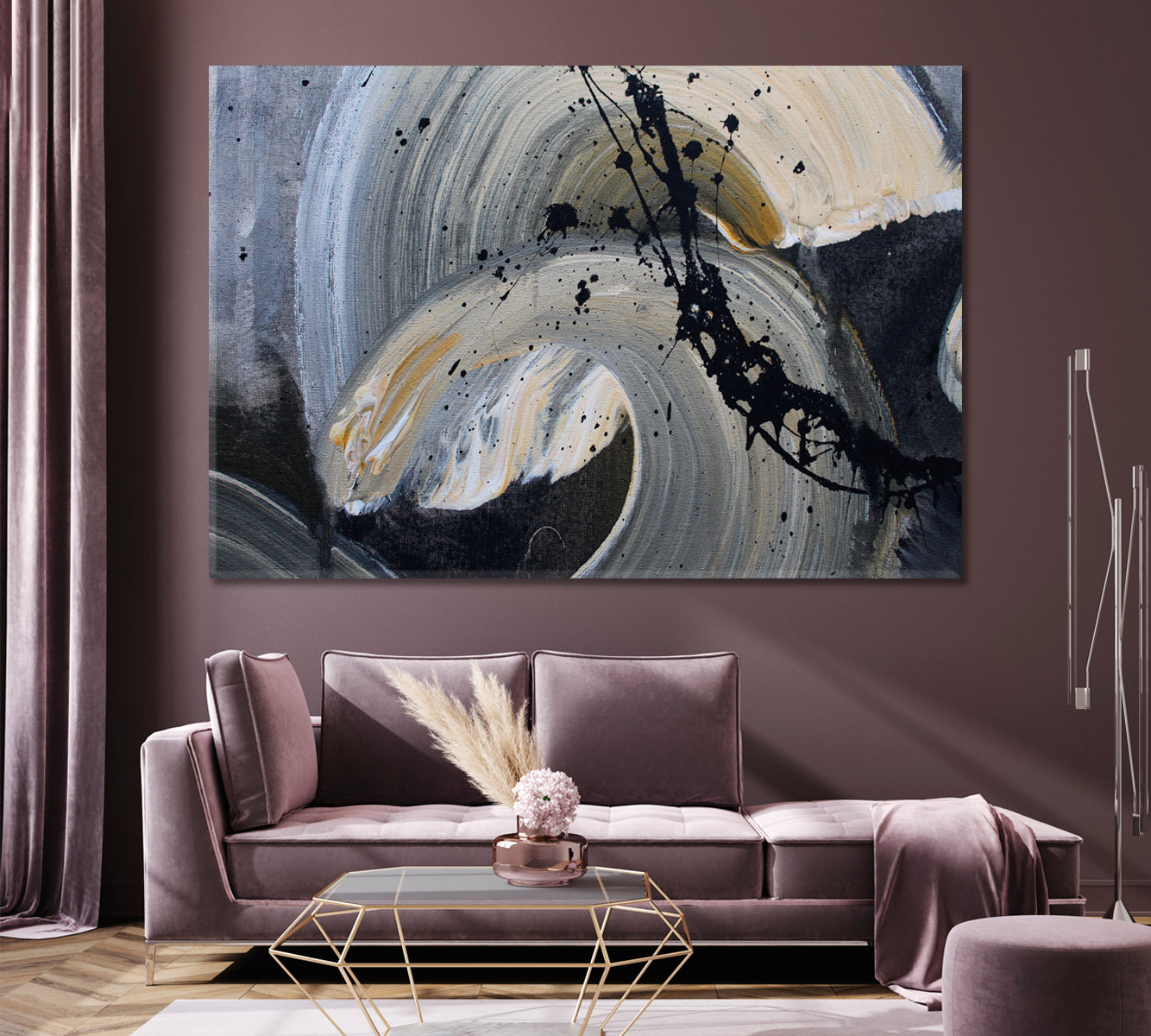 Black Splash Modern Abstract Brush Strokes Reliefs Grunge Artwork Contemporary Art Artesty   