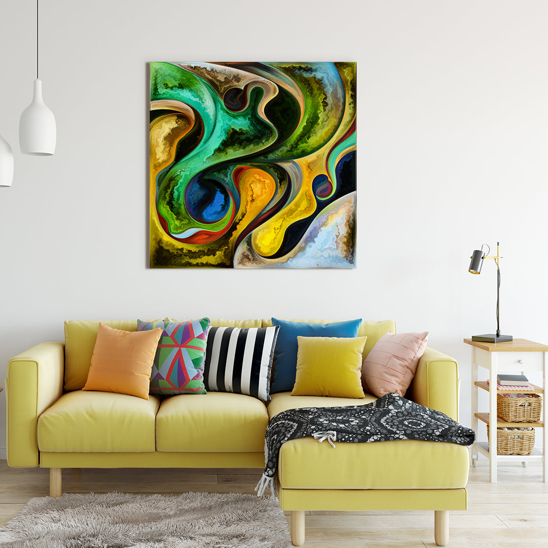 Similarity Square Panel Abstract Art Print Artesty 1 Panel 12"x12" 