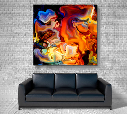 ABSTRACT Trendy Contemporary Art - Square Panel Contemporary Art Artesty   