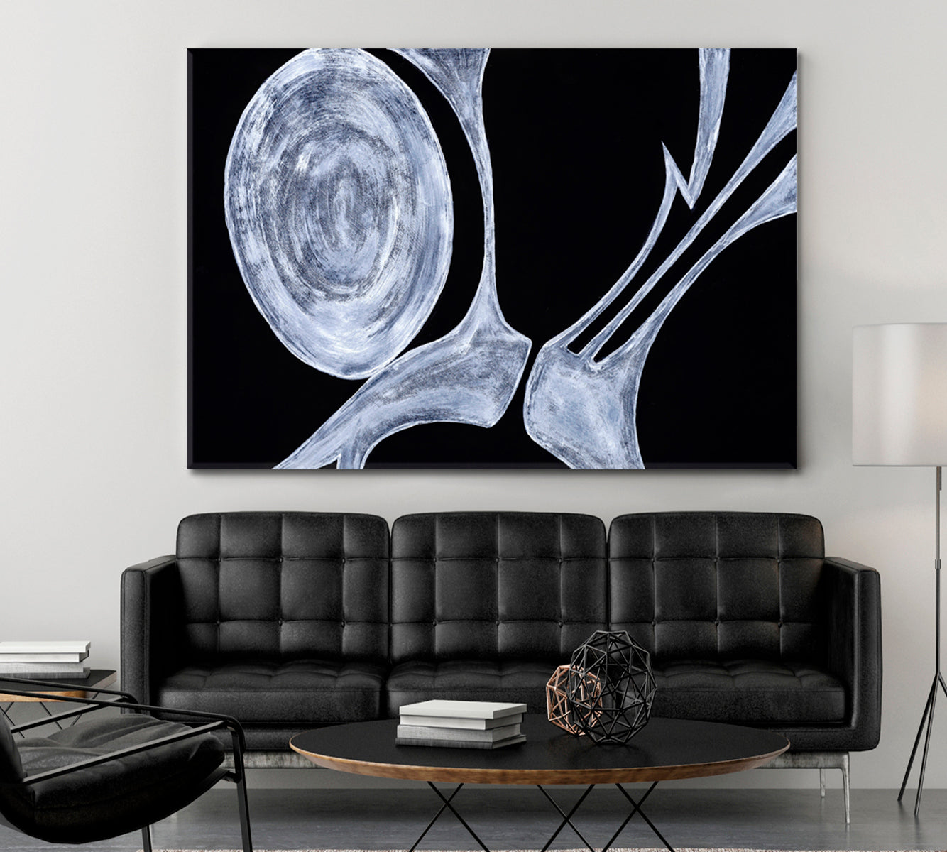 BONY OBJECTS Simple Curved Geometric Shapes Lines Black White Art Contemporary Art Artesty   