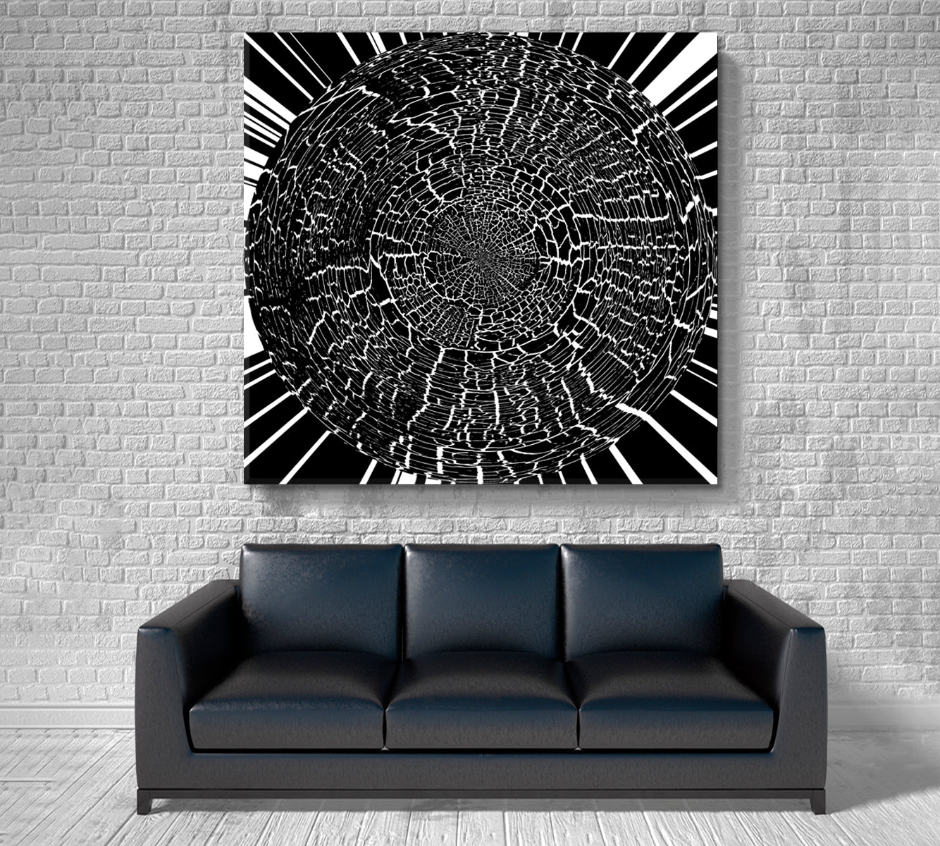 BLACK WHITE Futuristic Psychedelic Hypnotic Grunge Abstract Poster Contemporary Art Artesty   