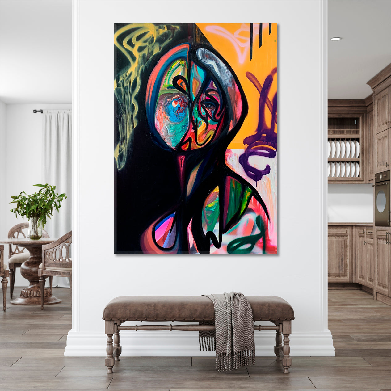 Artistic Abstract Face Modern Contemporary Art Artesty   