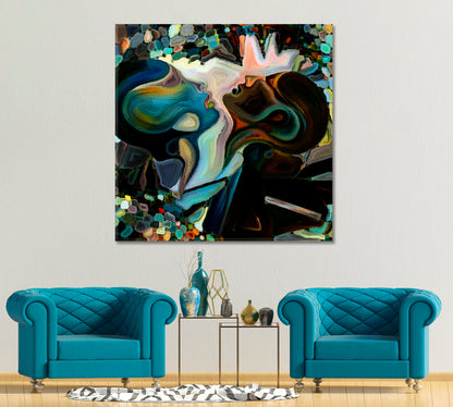 WORLD OF LOVE Abstract Surreal Painting Consciousness Art Artesty   