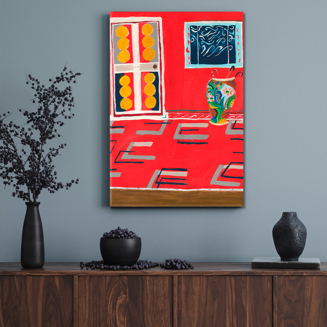 RED ROOM Abstract Contemporary Fine Art Abstract Art Print Artesty   