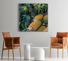Pineapple Sweet Tropical Fruit Juicy Raw Food Poster Tropical, Exotic Art Print Artesty   