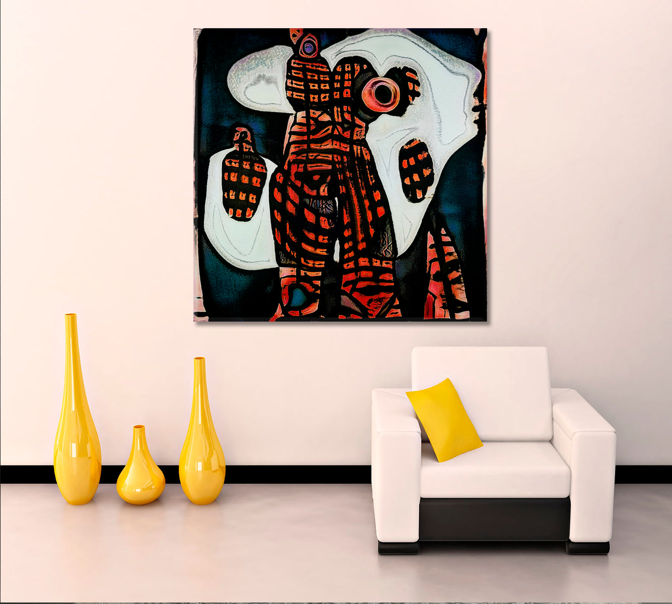 Trendy African Motifs Style Modern Abstraction Abstract Art Print Artesty   
