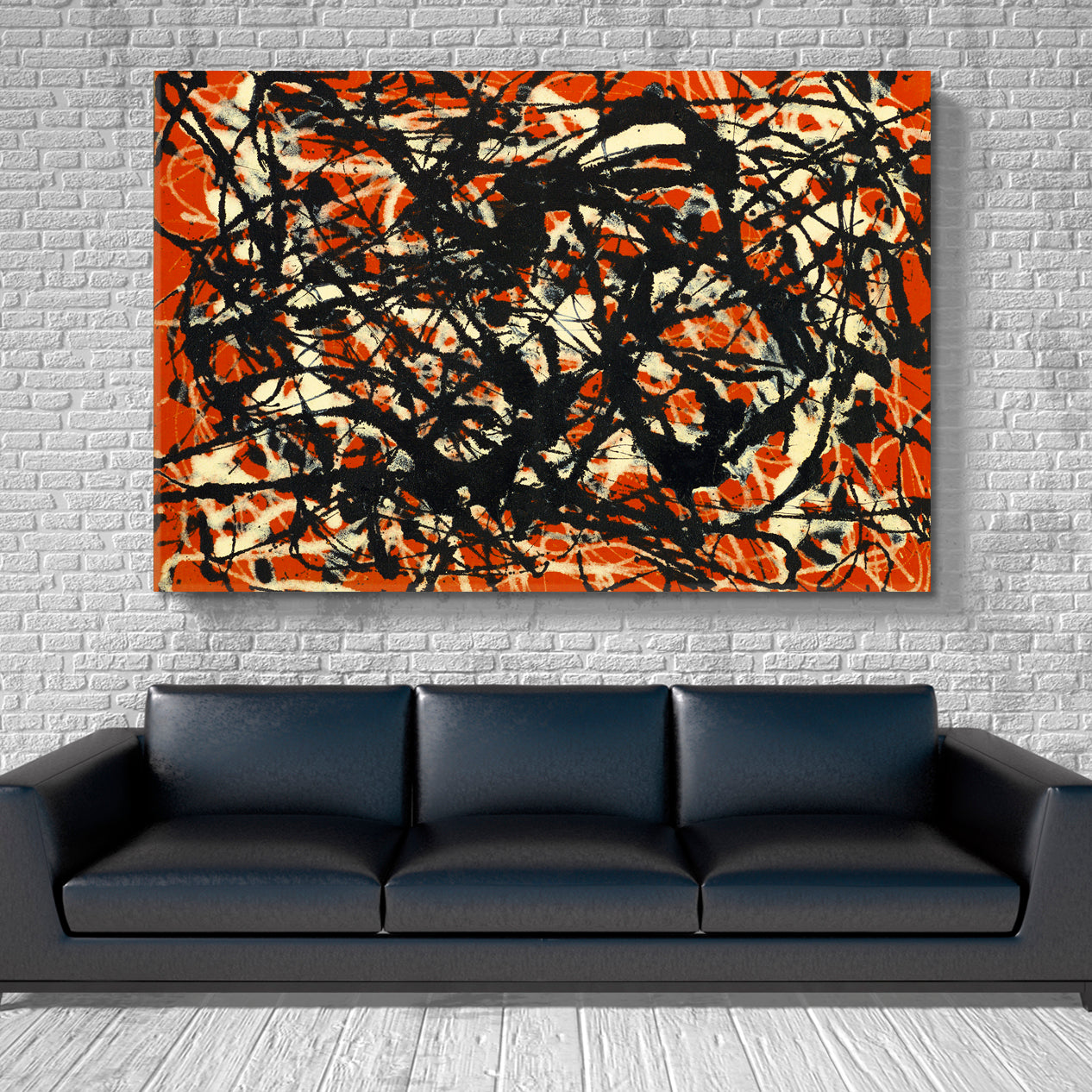 FREE FORM Abstract Jackson Pollock Style Fine Art Artesty   