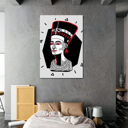 NEFERTITI Goddess Ancient Egyptian Queen Modern Style Contemporary Art Artesty   