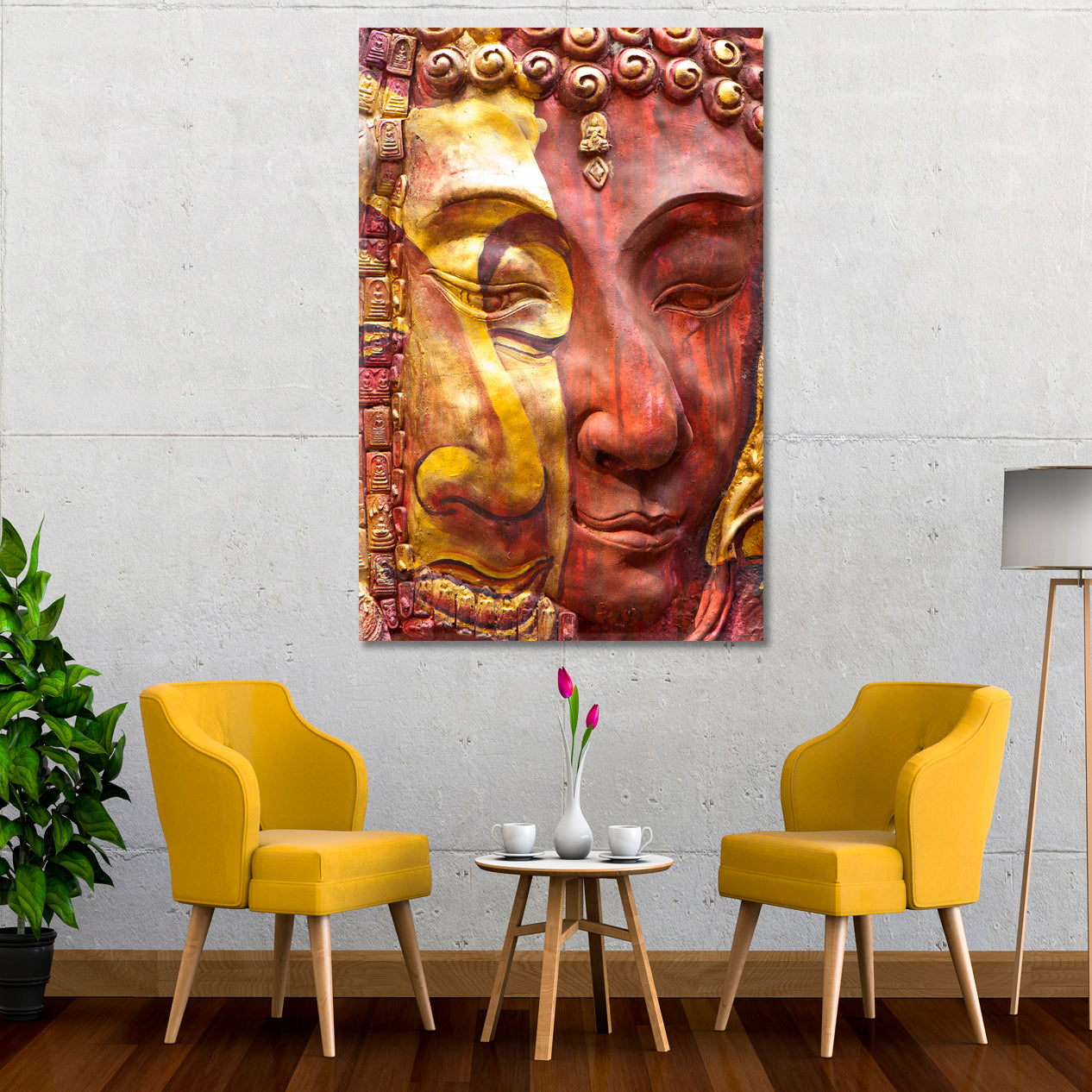 FACE OF BUDDHA Buddism Religious Gods Temples Religious Modern Art Artesty   