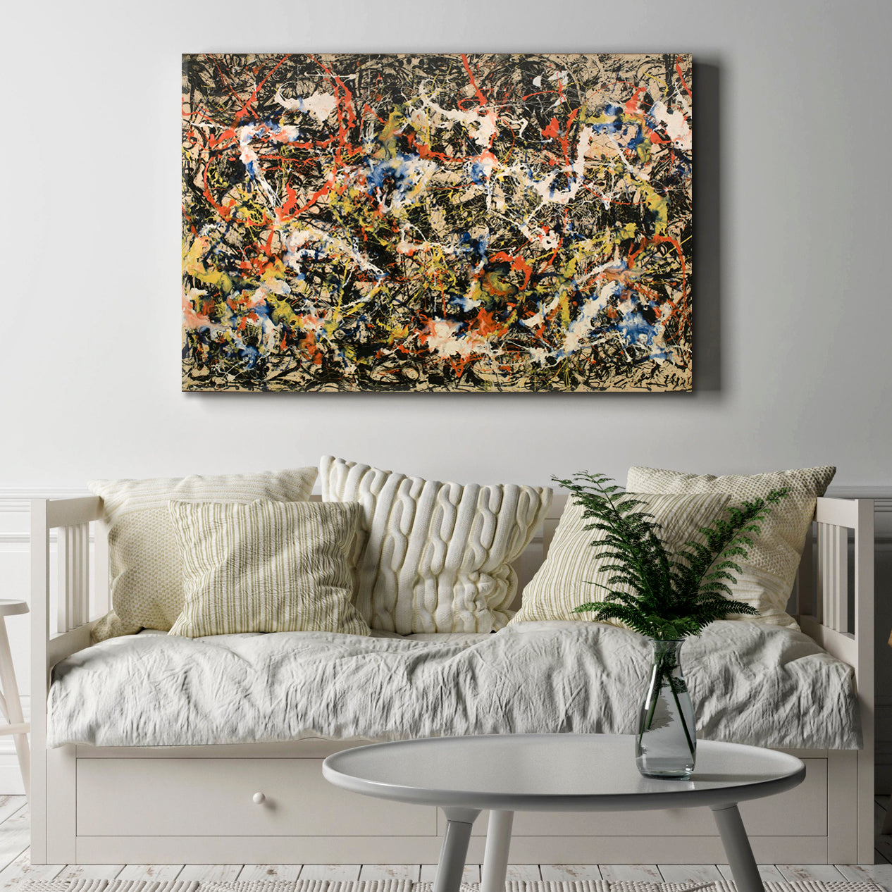 Contemporary Jackson Pollock Style Abstract Art Print Artesty   