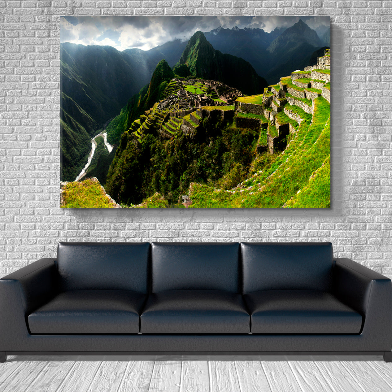 INCA Ancient City Famous Machu Picchu Peru Panorama Countries Canvas Print Artesty   