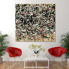 Abstract Jackson Pollock Style Drip Artwork Contemporary Art Artesty   