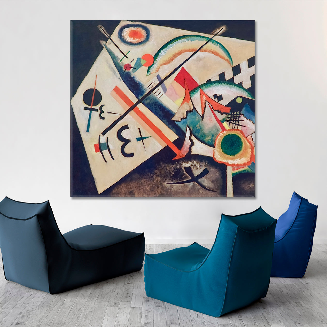 INSPIRED BY KANDINSKY Abstract Figurative Modern Painting Contemporary Art Artesty   