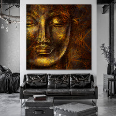 Abstract Buddha Money Magnet Religious Modern Art Artesty   