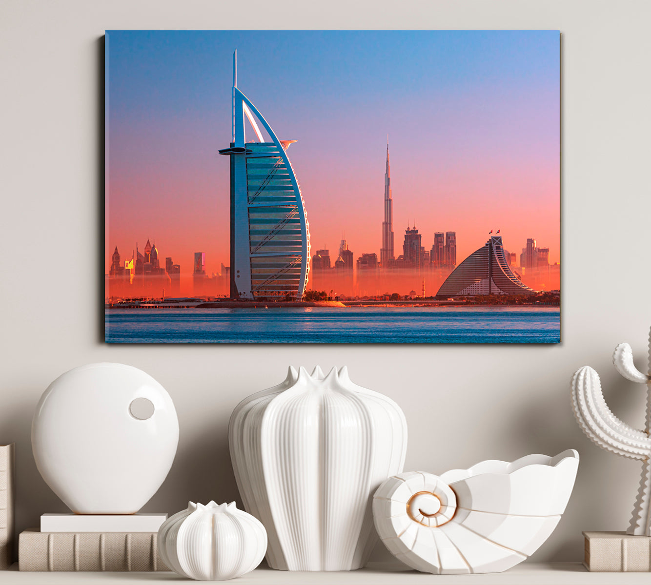 ARAB SAIL TOWER Dubai City Downtown Skyline Jumeirah Beach UAE Cities Wall Art Artesty   