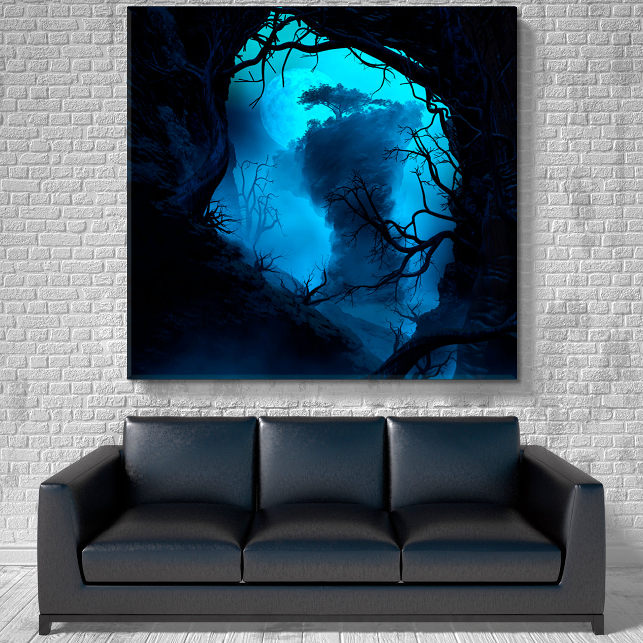 INSIDE CAVE Large Rock Formation Mysterious Landscape Scenery Landscape Fine Art Print Artesty   