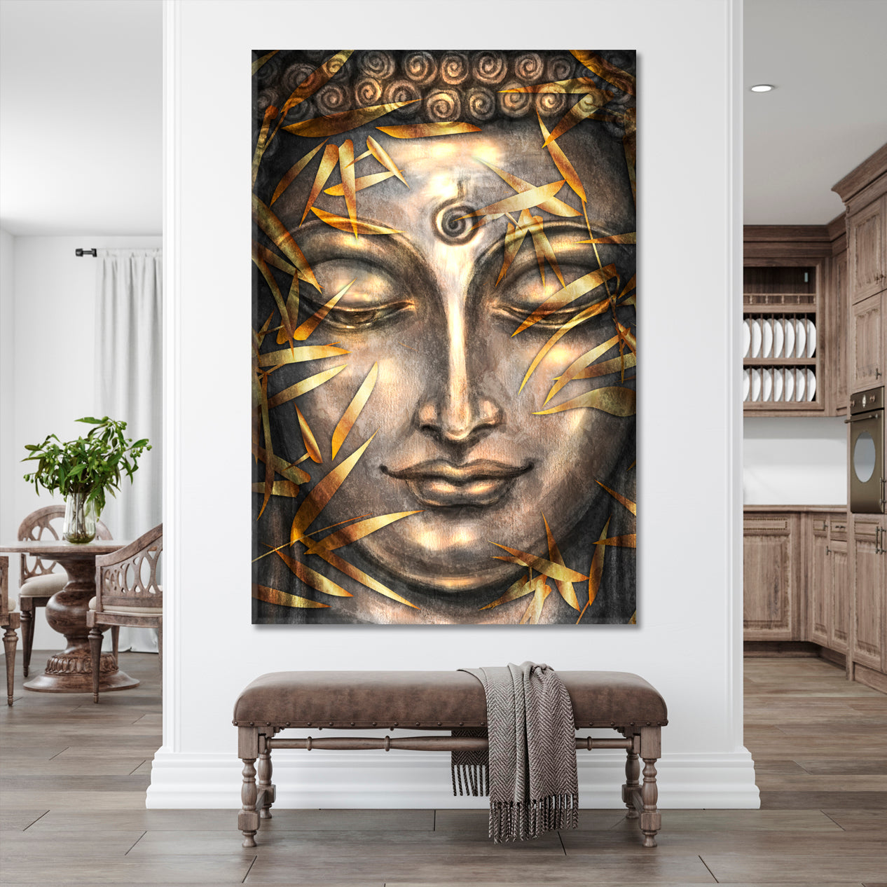Artistic Buddha Bodhisattva Religious Modern Art Artesty 1 Panel 16"x24" 
