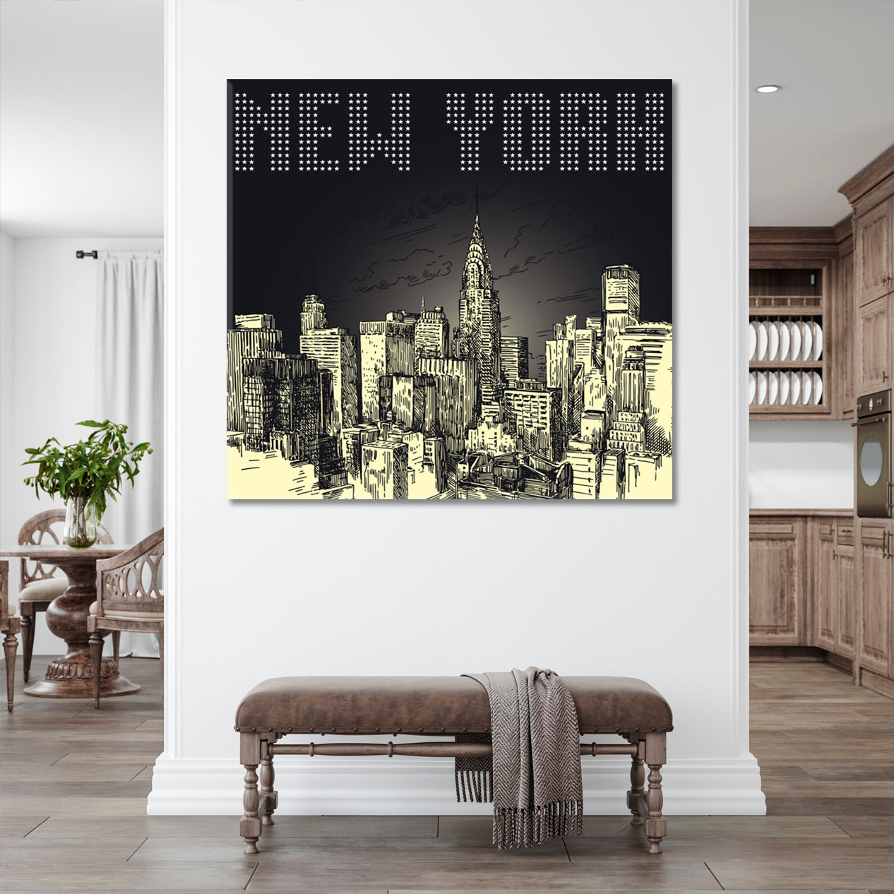 NEW YORK New York Cities Wall Art Artesty 1 Panel 12"x12" 