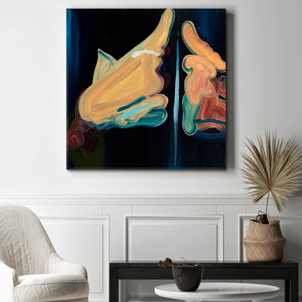 Contemporary Abstract Figurative Art Abstract Art Print Artesty 1 Panel 12"x12" 