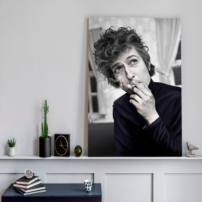 BOB DYLAN Photo Print on Canvas - Vertical Celebs Canvas Print Artesty   