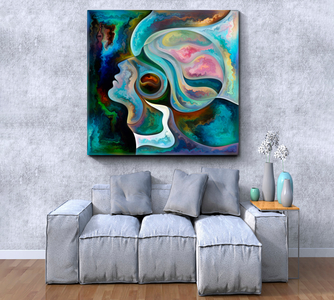 SPECTRAL FLOW Artistic Colorful Shapes Forms Swirls Modern Art Consciousness Art Artesty   