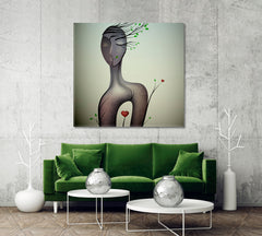 WOMAN UNKNOWN SOUL Surreal Abstract Contemporary Art Abstract Art Print Artesty   