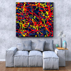 Abstract Expressionism Drip Painting Style Contemporary Art Artesty   