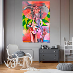 AFRICA Psychedelic Trippy Abstract Cubism Contemporary Art Artesty   