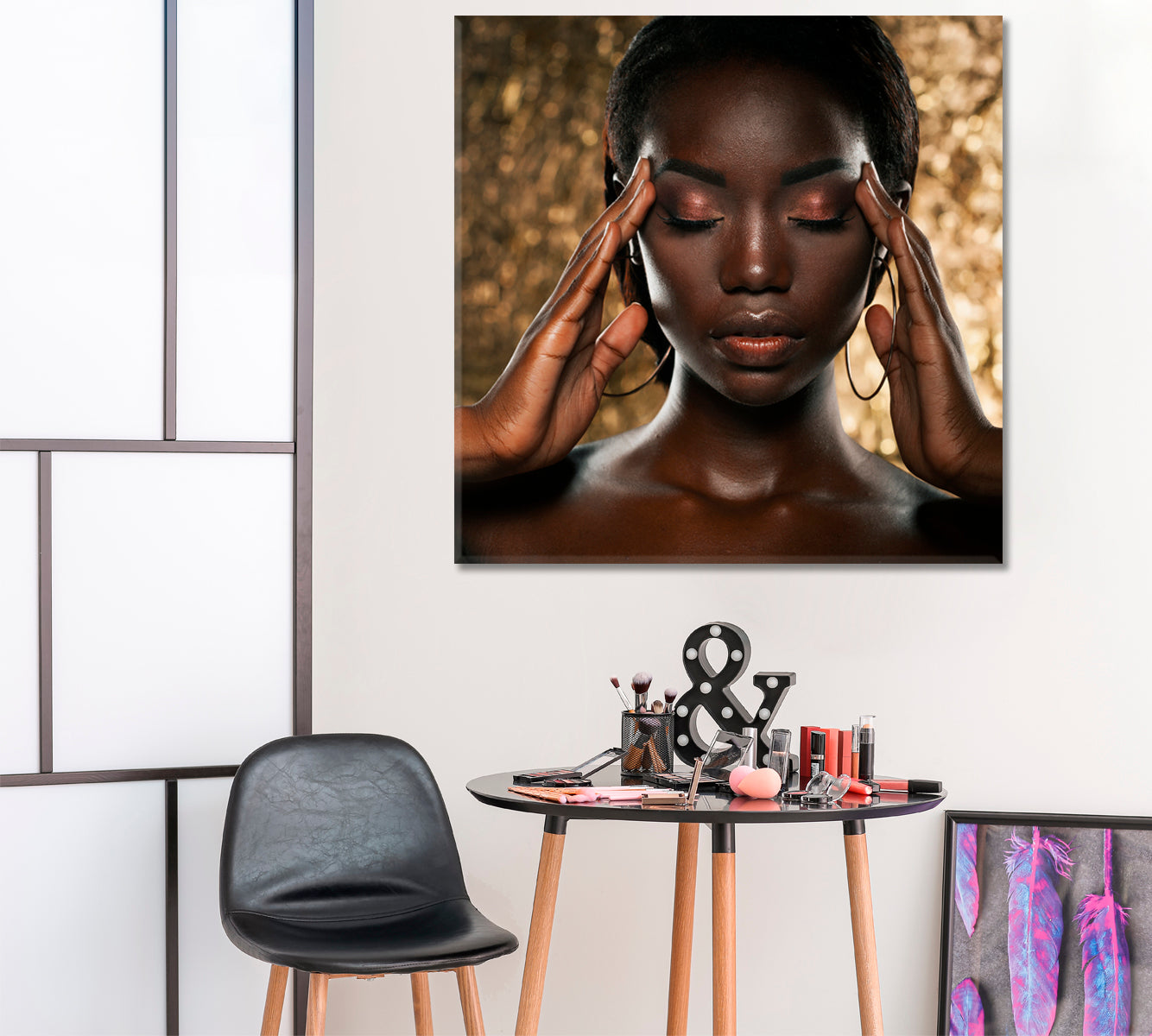 Extraordinary Beautiful African American Model Beauty Salon Artwork Prints Artesty   