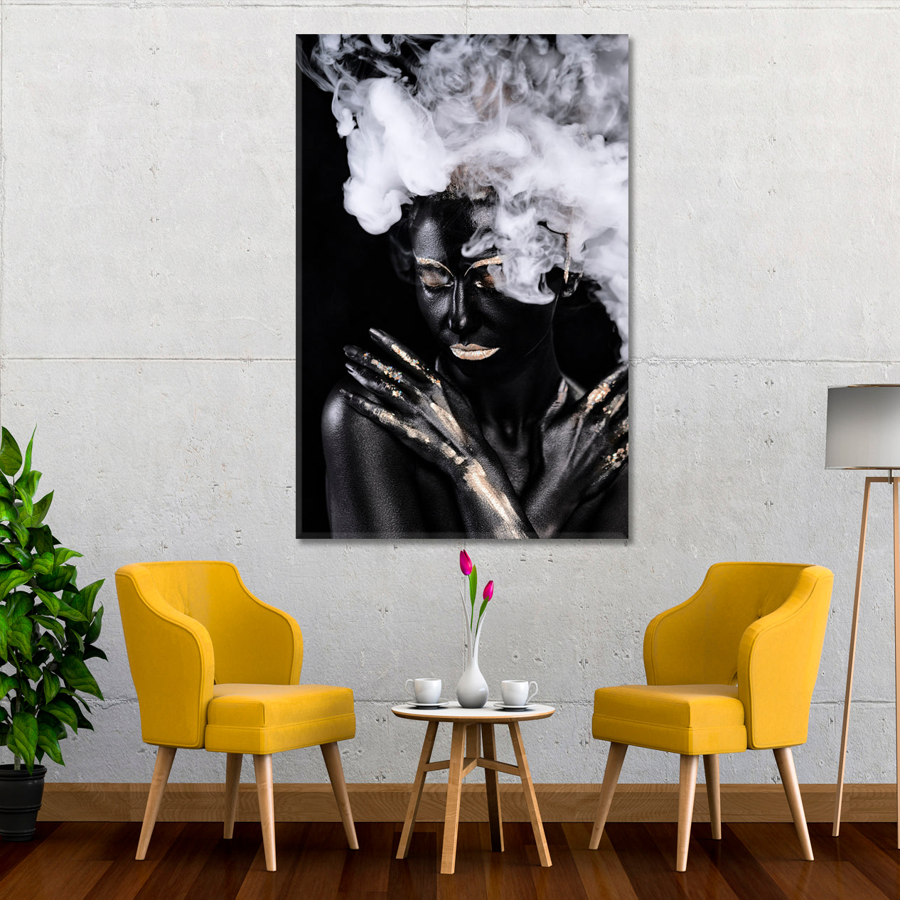 Body Art Contemporary Black & White Black and White Wall Art Print Artesty   