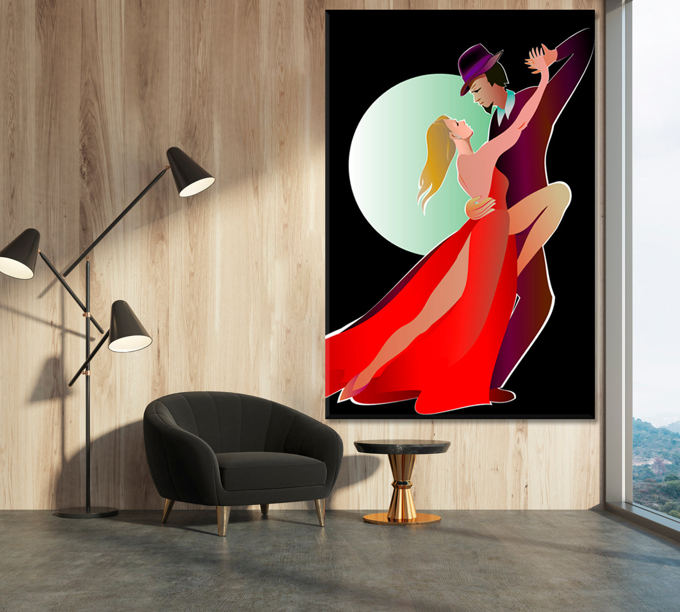 TANGO Dance Under The Moonlight Pop Culture Canvas Print Artesty   