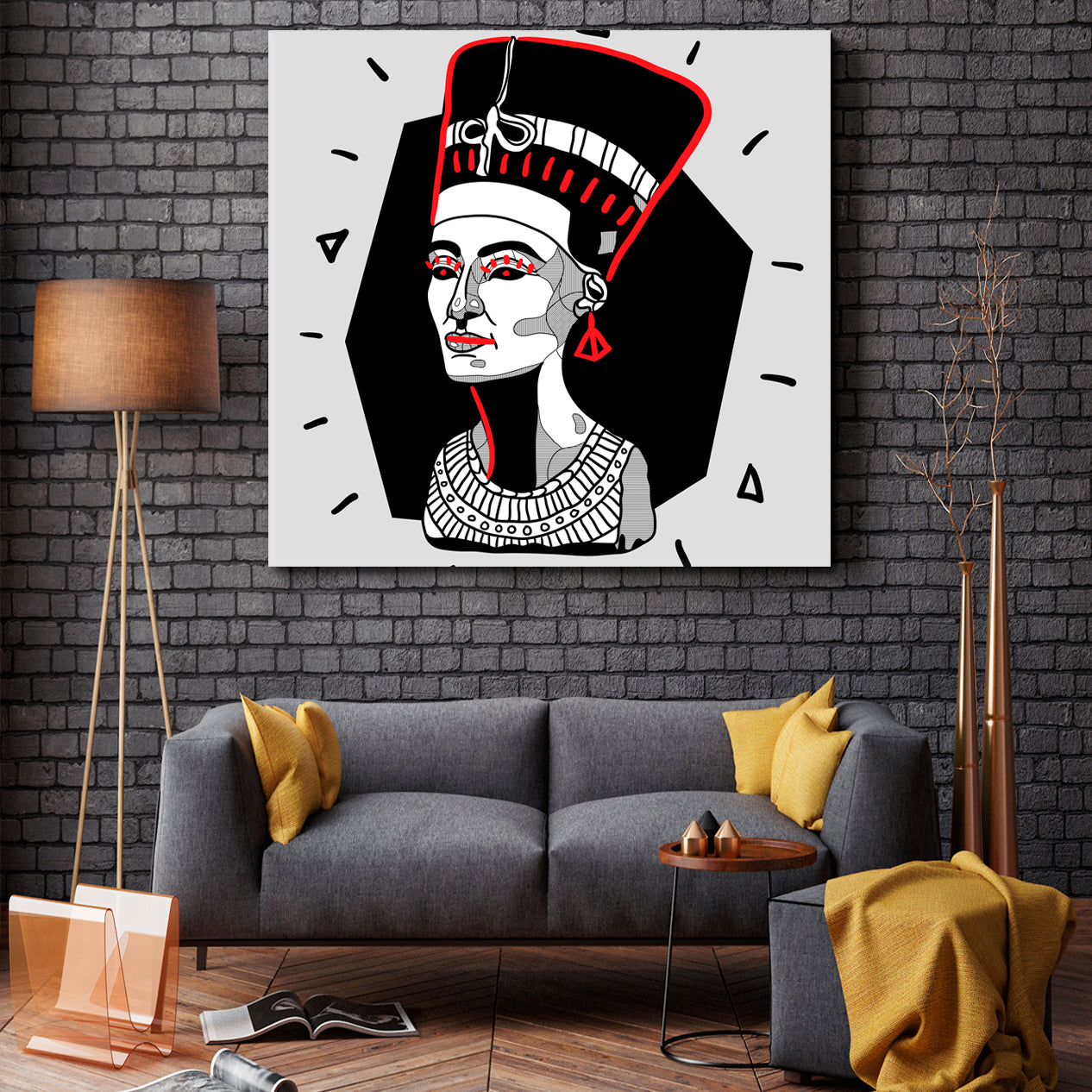 NEFERTITI Goddess Ancient Egyptian Queen Contemporary Style Contemporary Art Artesty   