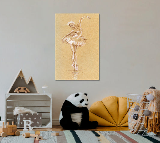 Ballerina Pop Culture Canvas Print Artesty 1 Panel 16"x24" 