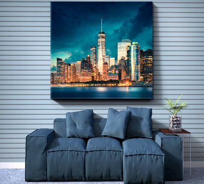 New York City Manhattan Skyscrapers Cities Wall Art Artesty   