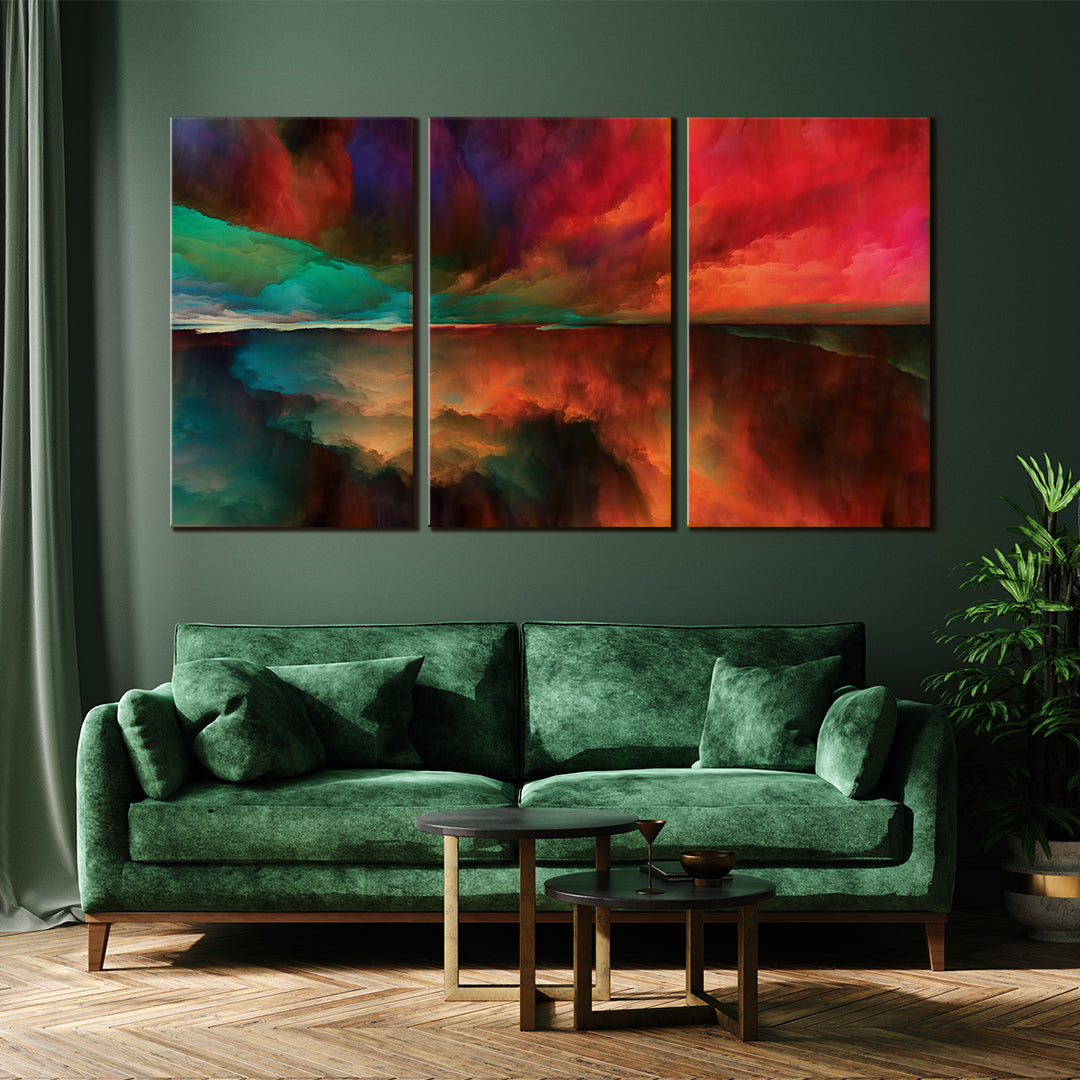 Universe Skyscape Canvas Artesty 3 panels 36" x 24" 