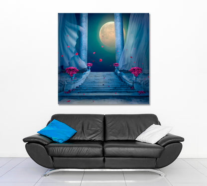 PALACE Fantasy Nocturnal Scene Artwork Fine Art Artesty   